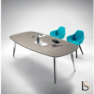 Table de réunion Pigreco Up Ciment - Martex - Béton