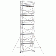 Échafaudage roulant aluminium DOCKER 85 version garde-corps EXMDS - Hauteur de travail : 11,90 m - DUARIB - 7130102 Échafaudage roulant aluminium DOCKER 85 version garde-corps EXMDS - Hauteur de travail : 11,90 m - DUARIB - 7130102