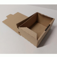 Boîte d'expedition simple cannelure brune 15x9.7x7cm - par 20
