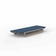 Chaise longue design FRAME - granit crème
