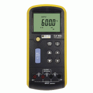 CHAUVIN ARNOUX - Calibrateur portable de température pour sondes résistives - mesure et simulation de résistance - 7 types de sondes (Pt10, Pt50, Pt100, Pt200, Pt500, Pt1000, Pt100 JIS)