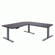 Décoshop26 - Bureau d'angle table d'ordinateur réglable en hauteur électriquement 178 x 178 cm 84kg HDF noir gris anthracite 04_0006036 - gris 3000 Décoshop26 - Bureau d'angle table d'ordinateur réglable en hauteur électriquement 178 x 178 cm 84kg HDF noir gris anthracite 04_0006036 - gris 3000