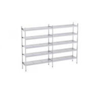 Distform Rayonnage en Acier Inoxydable Linéaires Clayettes Perforées 2090 à 2990 mm 5 Niv P500 Acier inoxydable 2390x500x - 641094851149 Distform Rayonnage en Acier Inoxydable Linéaires Clayettes Perforées 2090 à 2990 mm 5 Niv P500 Acier inoxydable 2390x500x - 641094851149