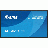Iiyama LH4364UHS-B1AG àÉcran d'affichage dynamique àÉcran plat de signalisation numérique 109,2 cm (43