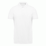 KARIBAN Polo Supima® manches courtes homme Blanc M 100% Coton - M blanc 3663938159577