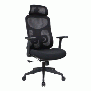 OfficeSense OS80 Chaise de Bureau Ergonomique – Inclinable dans toutes les positions – Noir - noir plastique 8721042800619
