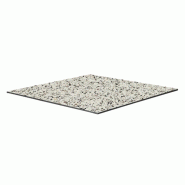 Oviala Business Plateau de table stratifié 70x70 cm terrazzo - blanc 113420