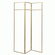 Paravent Las Vegas métal gold ajouré 50x50x50 / 190 cm