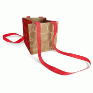 Sac cartonné Majestic true love 17x17x17cm - par 10