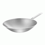 Sauteuse wok inox PRO (Ø)385 mm, 5,7 Litres, fond plat