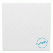 Serviette compostable airlaid blanc 40x40cm - par 700