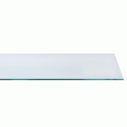 Tablette en verre clair trempé - 60x30cm - Épaisseur 8mm