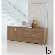 Armoire mixte avec classement pour dossiers suspendus - Mobel Linea - Zebrano_0