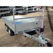 Benne DEBON - PW1.2 LUX - PTAC 2000Kg - 2 essieux freinés - 300 x 160 x H30 cm - Référence TT3621-IFW