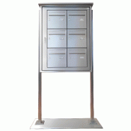 Boîte aux lettres collective extérieure Oslo - acier galvanisé - dimensions intérieures H260xL260xP340mm