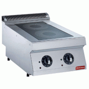 Diamond - Cuisinière électrique, 2 foyers à induction -TOP- - réf. E17/2ID4T-N - gris AKS-E17/2ID4T-N