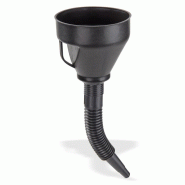 Entonnoir flexible en plastique noir Entonnoir flexible en plastique noir
