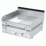 Fry-Top à gaz EURO-CROM semi-rainurée en CHROME - L600 | Mainho - PCR60N