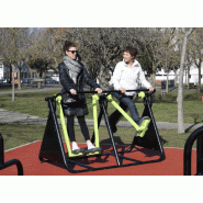 Appareil cardio en acier galvanisé thermolaqué avec porte téléphone et application mobile - MARCHEUR DOUBLE Appareil cardio en acier galvanisé thermolaqué avec porte téléphone et application mobile - MARCHEUR DOUBLE