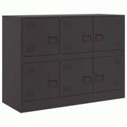 Helloshop26 - Buffet bahut commode armoire meuble de rangement organisateur cuisine salle de séjour salon 99 x 39 x 73 cm acier noir 02_0036161 - 300 Helloshop26 - Buffet bahut commode armoire meuble de rangement organisateur cuisine salle de séjour salon 99 x 39 x 73 cm acier noir 02_0036161 - 300