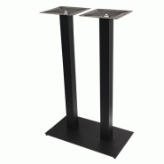 Piètement mange debout double acier noir Entry Valero
