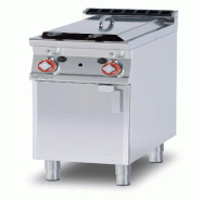 Redcook Friteuse à gaz 2 bacs 8+8 lt. Structure en acier inoxydable. Dimensions 40x90 h90 cm. Modèle F2/8-94G - 2148