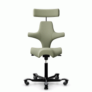 Siège ergonomique "CAPISCO" - Assise selle classique + Dossier et appui-tête Siège ergonomique "CAPISCO" - Assise selle classique + Dossier et appui-tête