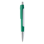 Stylo à bille en plastique - large clip imprimable - encre bleue - couleur verte - 10g Stylo à bille en plastique - large clip imprimable - encre bleue - couleur verte - 10g