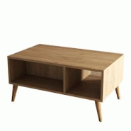 Table basse avec niches Exxen Hanah Home - marron 389MZA1415 Table basse avec niches Exxen Hanah Home - marron 389MZA1415