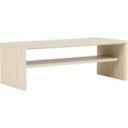 Table basse en MDF Telemarket 110 x 50 x 38 cm blanc Venture Home - blanc 7340220846716