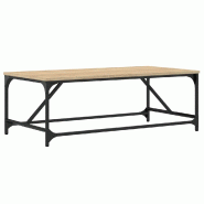 VidaXL Table basse Chêne sonoma 100x50x35 cm Bois d'ingénierie Modèle Atlas Master Frame - 835330