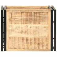 VidaXL Table d'appoint 40x30x40 cm Bois de manguier brut Modèle Zenith Riviera - 320682XL