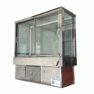 Vitrine réfrigérée d'occasion - 4 faces vitrées - froid ventilé +2 à +4°C - verre triple épaisseur Vitrine réfrigérée d'occasion - 4 faces vitrées - froid ventilé +2 à +4°C - verre triple épaisseur