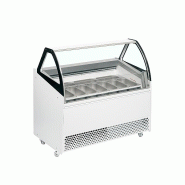 Vitrine ventilée pour glace en bac Blanc - 255 L | Tefcold - BERMUDAVIEWRV10