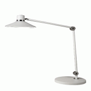 Fabas Luce Lampe De Table Led Panarea 10W En Métal Blanc, Design Moderne, Technologie Cct Réglable, Intensité Variable Par Pression, Idéale Pour L