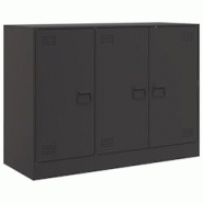 Helloshop26 - Buffet bahut commode armoire meuble de rangement organisateur cuisine salle de séjour salon 99 x 39 x 73 cm acier noir 02_0036160 - 300 Helloshop26 - Buffet bahut commode armoire meuble de rangement organisateur cuisine salle de séjour salon 99 x 39 x 73 cm acier noir 02_0036160 - 300