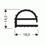 Joint pvc plat sans aimant pour meubles frigos jpf-016_0
