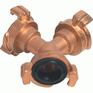 Pièce en Y de raccord rapide laiton taille du tuyau 9,5-38 mm MEGA Pièce en Y de raccord rapide laiton taille du tuyau 9,5-38 mm MEGA