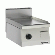Plaque grill 600, B400, lisse 132115 Bartscher