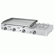 Plaque grillades combinée de table à gaz avec 3 zones et 1 brûleur - GPL 1220x510x235 mm - VIRTUS - 0615402346511