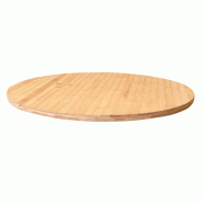 Plateau de table bambou Capri Ø110 - Plateau de table bambou Capri Ø110 -