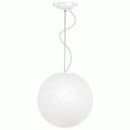 ROSSINI ILLUMINAZIONE Lampe À Suspension Emily Rossini Group - Diamètre 40 Cm, Verre Soufflé Blanc Satiné, Douille E27 Ip20, Idéale Pour Les Gran