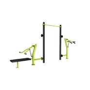 Station Combo 3-2 - Chest Press, Hack Squat et barre de traction Station Combo 3-2 - Chest Press, Hack Squat et barre de traction