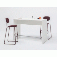 Table haute pas cher bois blanc et pratique Table haute pas cher bois blanc et pratique