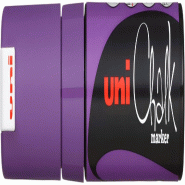 Uni-ball Marqueur craie Chalk Marker, pointe biseau de 8 mm, encre violet - 186436