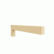 Barre horizontale Oslo avec equerre 6x10x160 cm - bouleau de Sibérie