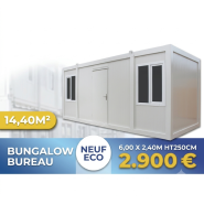 Bungalow de chantier 20 pieds eco
