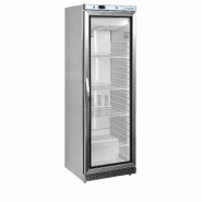 Congélateur vertical vitré UF400VSG (400 / 340 L) Inox TEFCOLD