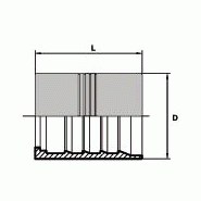 Douilles à sertir avec dénudage - Pour tuyaux 4SH - DSD4SH3220