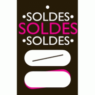 Etiquette à trou Soldes Élégant - 55x85mm, zones de prix - par 250